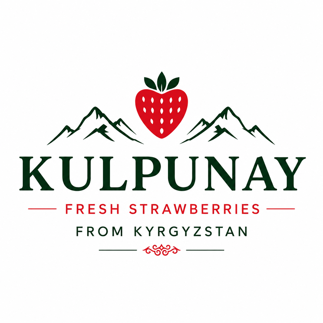 KULPUNAY — Fresh strawberries from Kyrgyzstan
